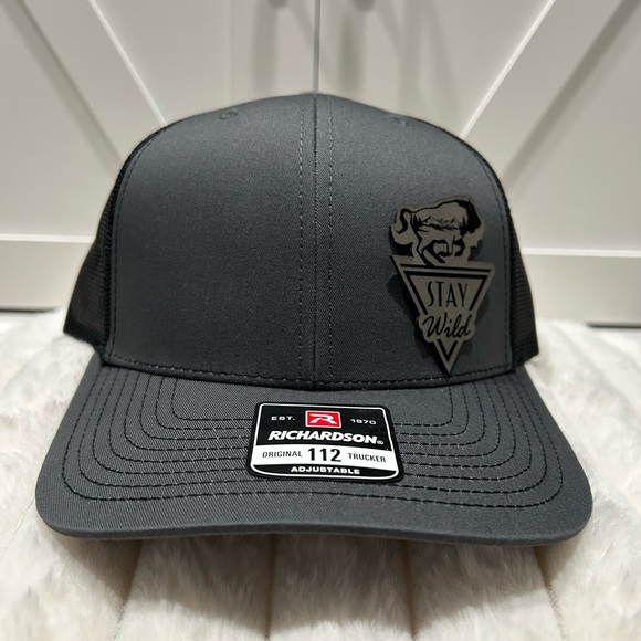 Stay Wild Laser engraved Richardson trucker hat. - Picture 1 of 3
